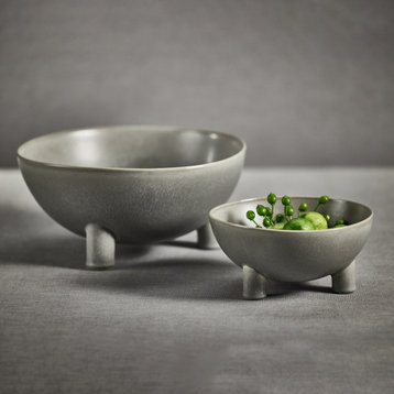 Orme Glazed Ceramic Decorative Bowl, 8.25"