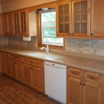 Traditional remodel done in Maple with Honey Stain