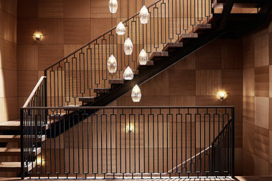 Example of a trendy staircase design in San Francisco