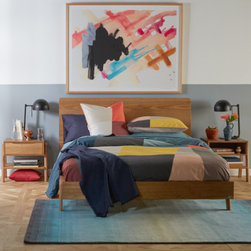 Dane Bed Frame with Timber Bed Frame & Timber Base - Bed Frames
