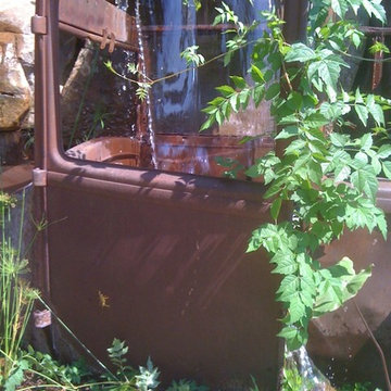 Antique Car Pondless Waterfall, Pondless Waterfalls in Edmond Oklahoma