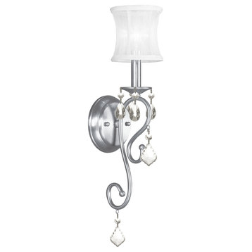 Newcastle Wall Sconce, Brushed Nickel