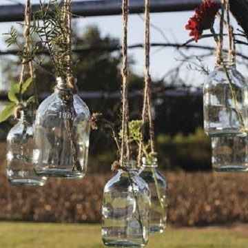 Hanging Flower Bottles, Set of 6