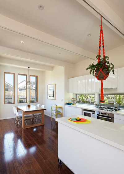 Contemporary Kitchen Convertible Courtyards House