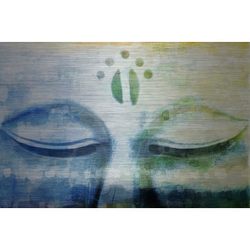 "Meditation" Painting Print on Brushed Aluminum, 36"x24"