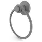 Allied Brass - Mercury Towel Ring, Matte Gray - The contemporary motif from this elegant collection has timeless appeal. Towel ring is constructed of solid brass and is an ideal six inches in diameter. It is ideal for displaying your favorite decorative towels or for providing the space for daily use.