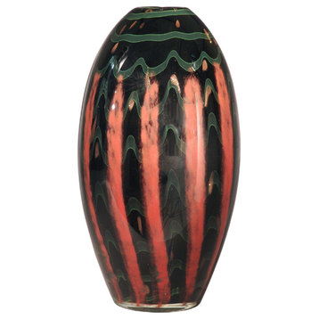 Springdale 12"H Carmelo Hand Blown Art Glass Vase