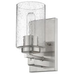 Acclaim Lighting - Acclaim Lighting IN41100SN Orella, 1 Light Wall Sconce - Modern lines, materials, and finishes provide a suOrella 1 Light Wall  Satin Nickel Clear SUL: Suitable for damp locations Energy Star Qualified: n/a ADA Certified: n/a  *Number of Lights: 1-*Wattage:100w E26 Medium Base bulb(s) *Bulb Included:No *Bulb Type:E26 Medium Base *Finish Type:Satin Nickel