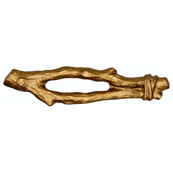 Twigs Cabinet Pull, Lux Gold