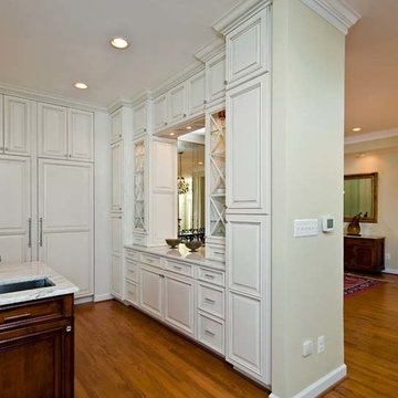 Gorgeous Kitchen Renovation Features Crystal and White Cabinets