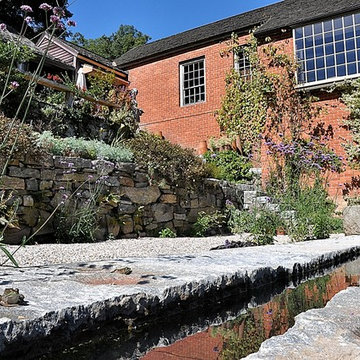 trough + runnel with 100% reclaimed materials + green technology