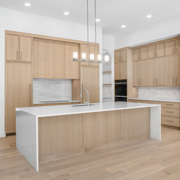 Sherwood Park Custom Home - Rift Cut White Oak with Natural Lacquer