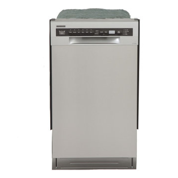 KUCHT Professional Front Control Dishwasher, Stainless Steel, 18"