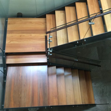 Teak Steps Bona Traffic, End Grain Flooring. Woca Master Oil