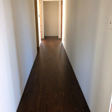Reclaimed Long Leaf Pine Floors - Before & After
