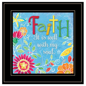 "Faith" by Barb Tourtillotte, Framed Print, Black Frame