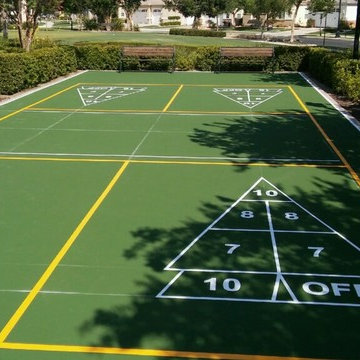 Multi Game Courts with Shuffle Board