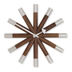 Vitra - Nelson Wheel Clock, Walnut - Clocks