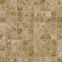 1x1 Emperador Light Mosaic Tumbled - Home Accessories & Decor