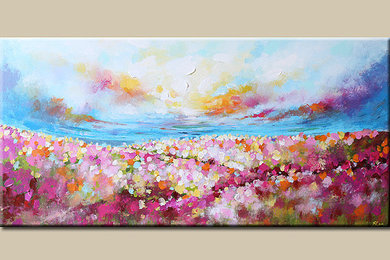 abstract landscape Flower painting
