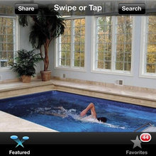 Lap pool oasis for odd shaped narrow small backyard