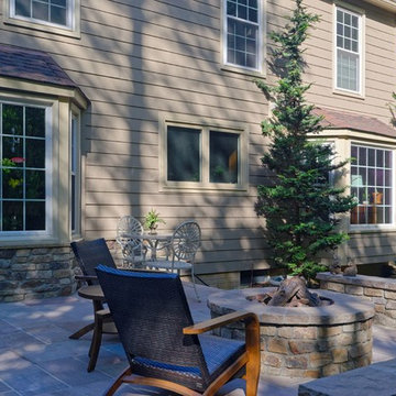 Outdoor grill station, patio and gazebo
