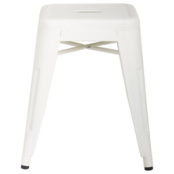 Highland Commercial Grade Stool, Frosted White, Set of 4