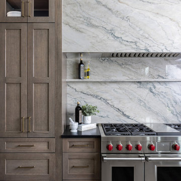 A Modern Prairie Style Kitchen with Hidden Workstations