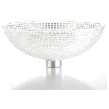 WS Bath Collections Crystal 678 Glamorous 16-7/8" Circular Glass - Clear