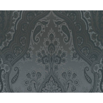Textured Wallpaper Damask Featuring Classic Ornament, 387085