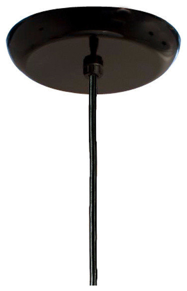 Hanging Blue Mason Jar Pendent Light, Black Cord, Clear, Hardwired
