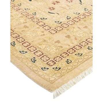 Mogul, One-of-a-Kind Hand-Knotted Area Rug Yellow, 5'10"x9'1"