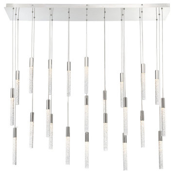 Modern Forms Magic LED 23-Light Linear Chandelier in Polished Nickel