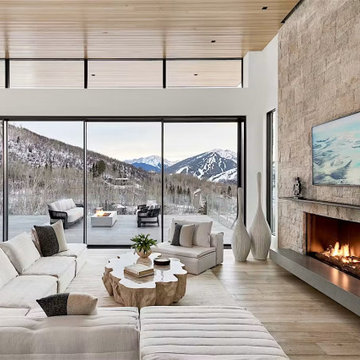 Floor-to-Ceiling Glass Dissolves the Wall to the View