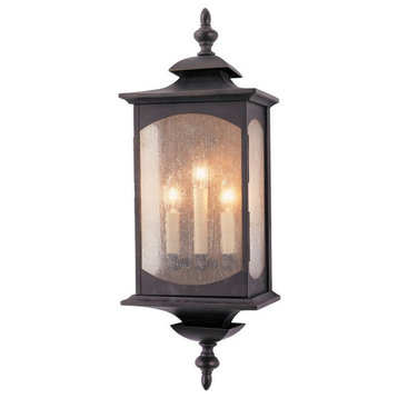 Market Square 3 Light 25 Inch Tall Outdoor Wall Lantern In Oil Rubbed Bronze