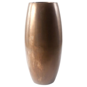 Elonga Planter, Polished Bronze, Medium