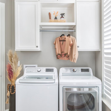 A Stunning Laundry Room / Mudroom Swap in Keller, TX