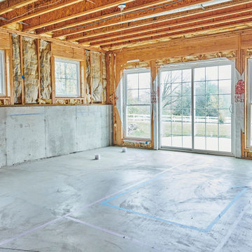 Basement Remodel with Golf Simulator
