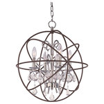 Maxim - Maxim Orbit 4-Light Anthracite and Polished Nickel up Chandelier - This 4-Light Up Chandelier is part of the Orbit Collection and has an Anthracite and Polished Nickel finish. It is Dry Rated.