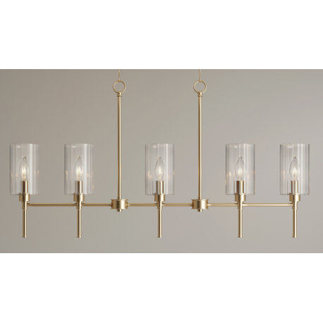 Millennium Lighting 9925 Chastine 5 Light 36"W Chandelier - Modern Gold
