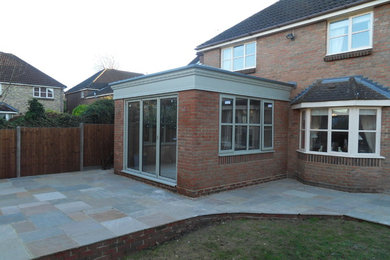 This is an example of a contemporary conservatory in Buckinghamshire.