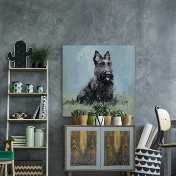 "Guard Dog" Painting Print on Wrapped Canvas