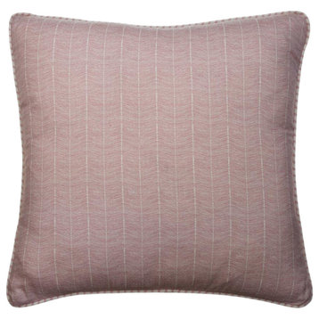 Herringbone Pattern Throw Pillow | Andrew Martin Furrow, Pink
