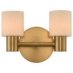 Kalco - Harlowe 11x8" 2-Light Transitional Wall-Light by Kalco - From the Harlowe collection  this Transitional 11Wx8H inch 2 Light Vanity will be a wonderful compliment to  any of these rooms: Bathroom; Vanity; Spa; Powder Room
