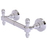 Allied Brass - Retro Wave 2 Post Toilet Tissue Holder, Polished Chrome - This attractive double post toilet tissue holder from the Retro Wave Collection fits with any bathroom decor ranging from modern to traditional, and all styles in between. The posts are made from high quality brass and finished in a decorative designer finish. This beautiful toilet tissue holder is extremely attractive, very rugged, and highly functional. The holder comes with the toilet tissue bar and two matching posts, plus the hardware necessary to install the tissue holder in the bathroom.