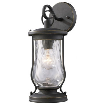 Traditional One Light Outdoor Wall Lantern - Porch Light - Outdoor - Wall