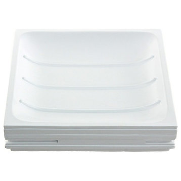 White Free Standing Soap Dish