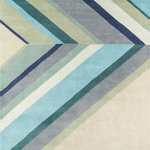 Momeni - Delmar Del-5 Blue Rug, 8'0"x10'0" - Hand-tufted, super-fine, 100% wool rugs provide the perfect medium for The Novogratzes trademark large scale, witty words and phrases, abstract designs and clean lines. Created with bright bold colors, pastels and retro inspired colors.