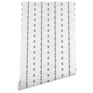 Deny Designs Holli Zollinger French Tribal Stripe Wallpaper, White, 2'x4'