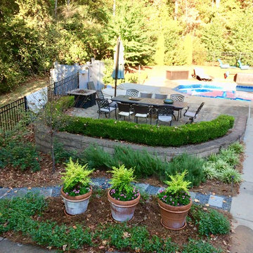 Pavilion Back Yard Landscape